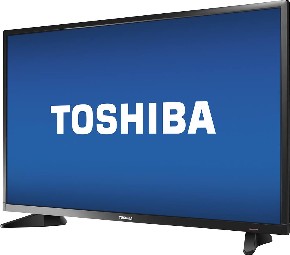 Left. Toshiba - 32" Class (31.5" Diag.) - LED - 720p - HDTV - Black.