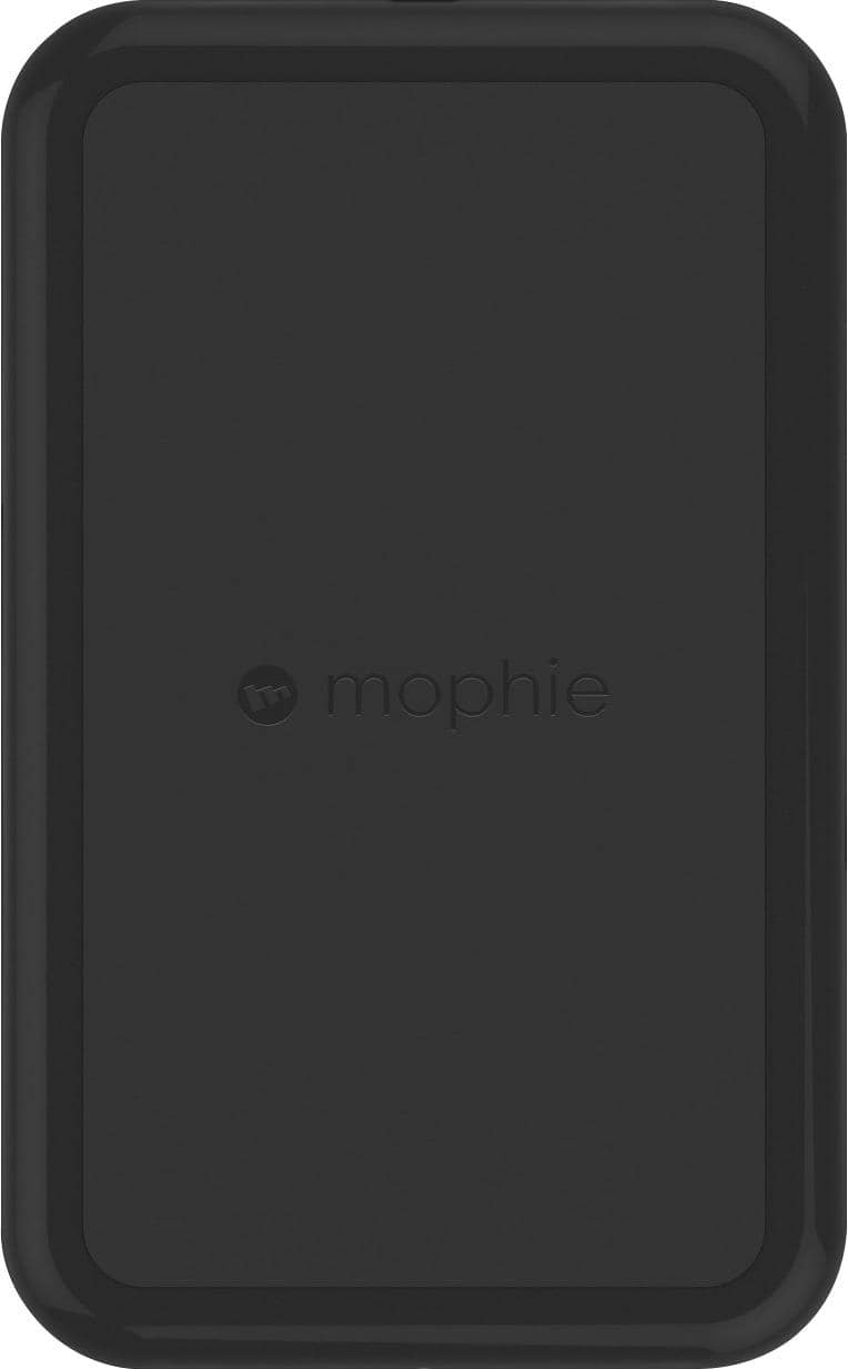 Front. mophie - 5W Charge force Qi Certified Wireless Charging Pad - Black.
