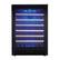 Front. Silhouette - Select 48-Bottle Built-In Wine Cooler - Onyx black.