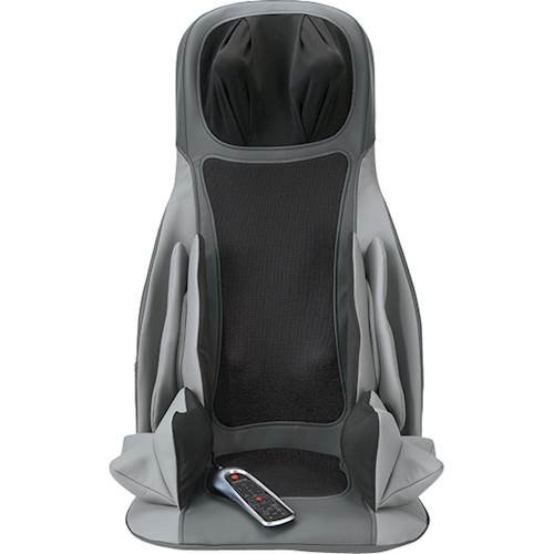Brookstone - S8 Shiatsu Massaging Seat Topper - Black - Angle_Standard