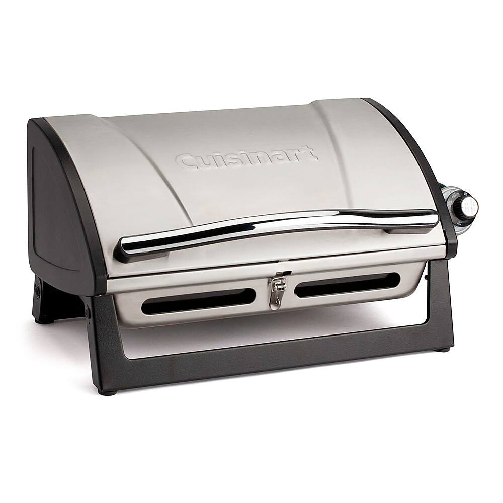 Angle. Cuisinart - Cuisinart Grillster Portable Gas Grill - Silver.