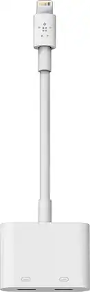 Belkin - Lightning Audio with Charge Adapter - White