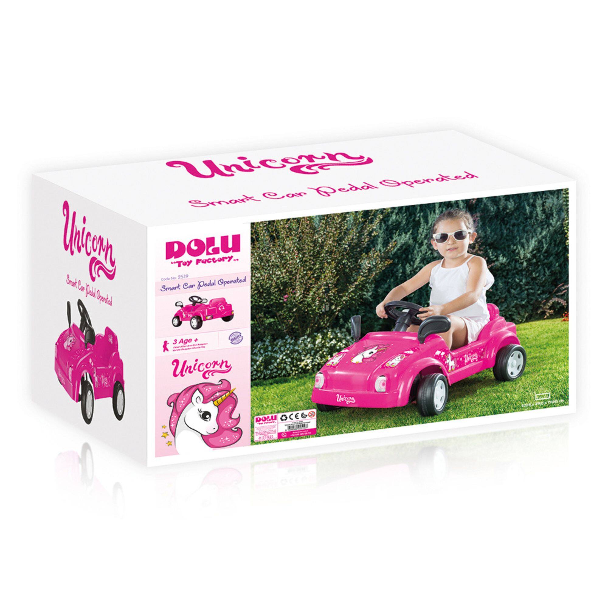 Unicorn Smart Car Pedal Operated  
DOLU "Toy Factory"  
Code: 2109  
Smart Car Pedal Operated  
3 Age +  
Unicorn Shoes  
DOLU