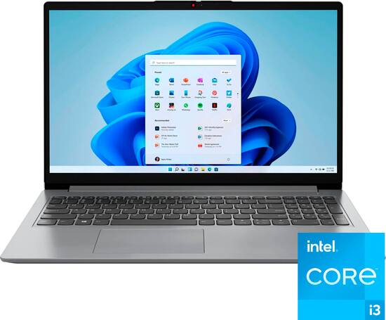 Lenovo Ideapad 1i 15.6" FHD Touchscreen Laptop - Intel Core i3-1215U with 8GB Memory - Intel UHD Graphics - 256GB SSD - Cloud Gray