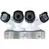 Front. Uniden - Guardian 4-Channel, 4-Camera Wired DVR Surveillance System - Black/silver/white.