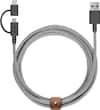 Native Union - 6.5' Micro USB/Lightning Cable - Zebra - Larger Front