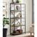 Alt View 11. Walker Edison - Rustic Industrial Metal and Wood 5-Shelf Bookcase - Barnwood.