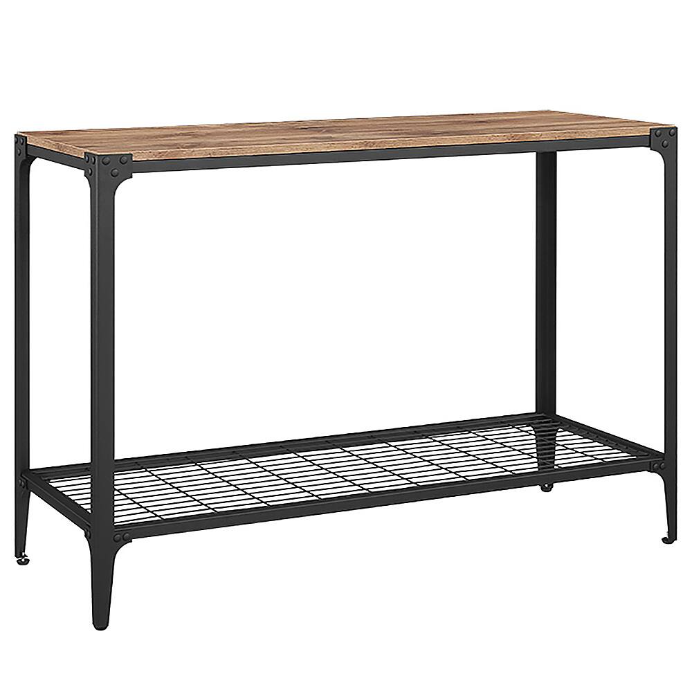 Angle View: Walker Edison - Angle Iron Accent/Sofa Table - Barnwood