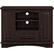Front. Walker Edison - Rustic Traditional TV Stand Cabinet for Most TVs Up to 50" - Espresso.