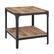 Angle. Walker Edison - Rustic Square High-Grade MDF Side Table (Set of 2) - Barnwood.