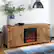 Alt View 12. Walker Edison - 58" Modern Farmhouse Barndoor Fireplace TV Stand for Most TVs up to 65" - Barnwood.