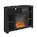 Angle. Walker Edison - Open Cubby Storage Corner Fireplace TV Stand for Most TVs up to 50" - Black.