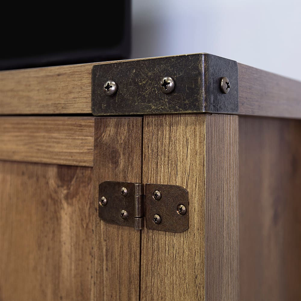 Alt View 1. Walker Edison - Farmhouse Barndoor Sideboard TV Stand for Most Flat-Panel TV's up to 55" - Barnwood.