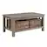 Angle. Walker Edison - Coffee Table with wicker storage baskets - Driftwood.