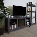 Alt View Zoom 11. Walker Edison - Open Storage Fireplace TV Stand for Most TVs Up to 65" - Charcoal.