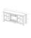 Alt View Zoom 12. Walker Edison - Open Storage Fireplace TV Stand for Most TVs Up to 65" - Charcoal.