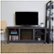 Alt View Zoom 13. Walker Edison - Open Storage Fireplace TV Stand for Most TVs Up to 65" - Charcoal.