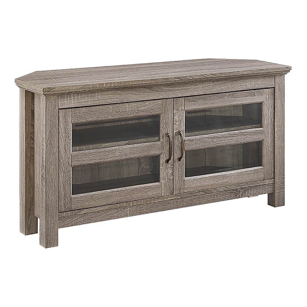 Angle View: Walker Edison - Corner TV Cabinet for Most TVs Up to 48" - Driftwood