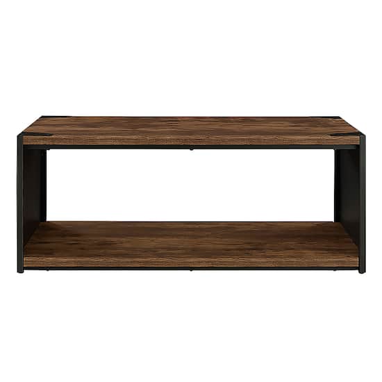 Walker Edison Coffee Table Brown Bb48spctrw Best Walker Edison Coffee Table Front Zoom