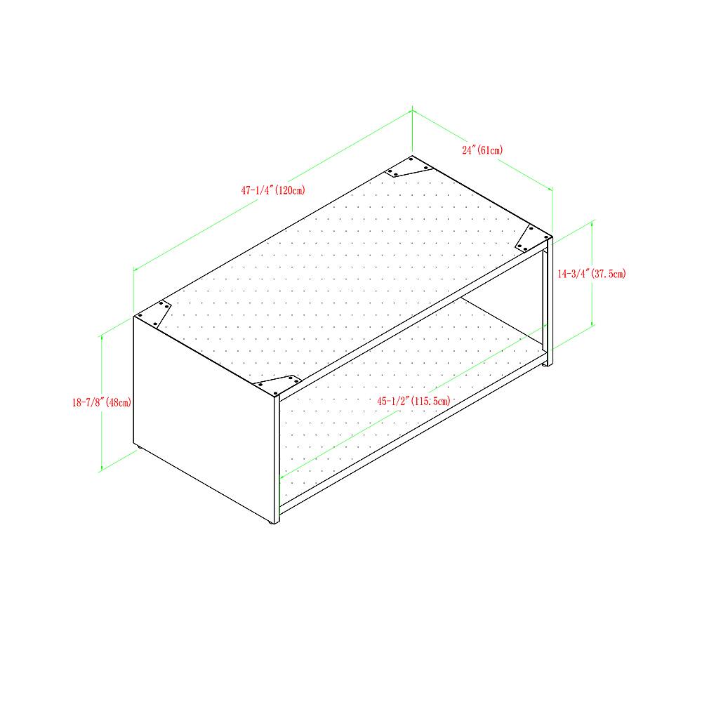 Best Buy Walker Edison Urban Coffee Table Reclaimed Wood BB48SPCTRW