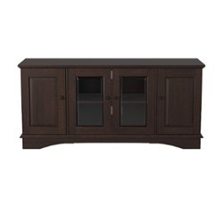 Walker Edison - 52" DVD Media Storage TV Stand for Most Flat-Panel TV's up to 58" - Espresso - Front_Zoom
