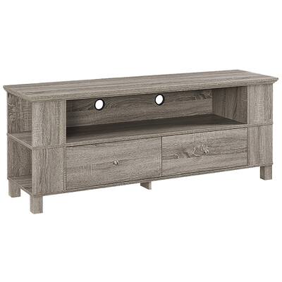Walker Edison - Rustic Wood TV Console for Most TVs Up to 65" - Driftwood