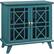 Angle. Walker Edison - Modern Fretwork Storage Console - Blue.