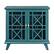 Front. Walker Edison - Modern Fretwork Storage Console - Blue.