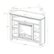 Alt View Zoom 12. Walker Edison - Open Cubby Storage Corner Fireplace TV Stand for Most TVs up to 50" - Driftwood.