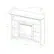 Alt View 12. Walker Edison - Open Cubby Storage Corner Fireplace TV Stand for Most TVs up to 50" - Driftwood.
