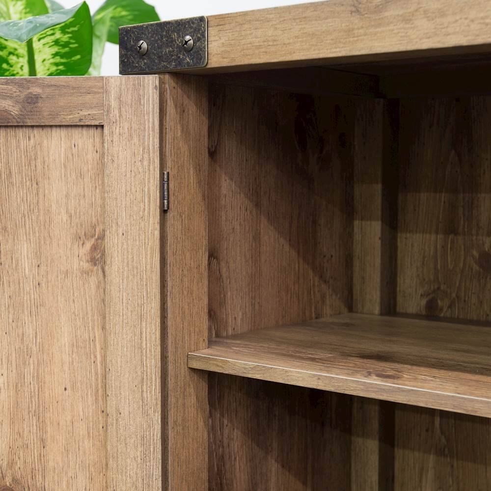 Alt View 14. Walker Edison - Rustic Barn Door Style Stand for Most TVs Up to 65" - Barnwood.