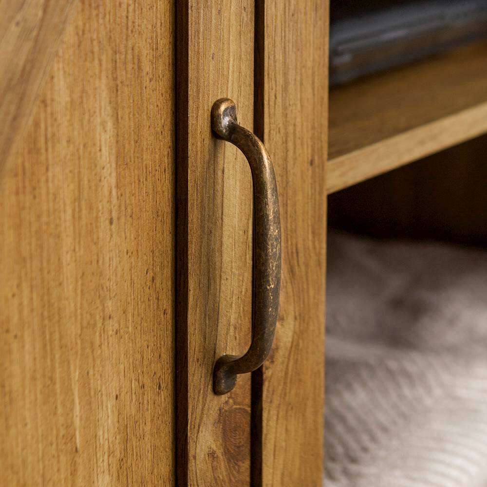 Alt View 16. Walker Edison - Rustic Barn Door Style Stand for Most TVs Up to 65" - Barnwood.