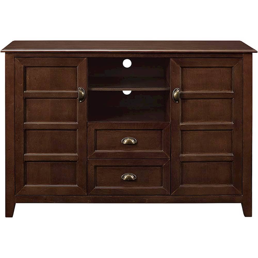 Front. Walker Edison - angelo:HOME TV Stand for Most TVs Up to 55" - Coffee.