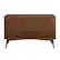 Front. Walker Edison - Angelo Mid Century Modern TV Stand Cabinet for Most Flat-Panel TVs Up to 55" - Walnut.