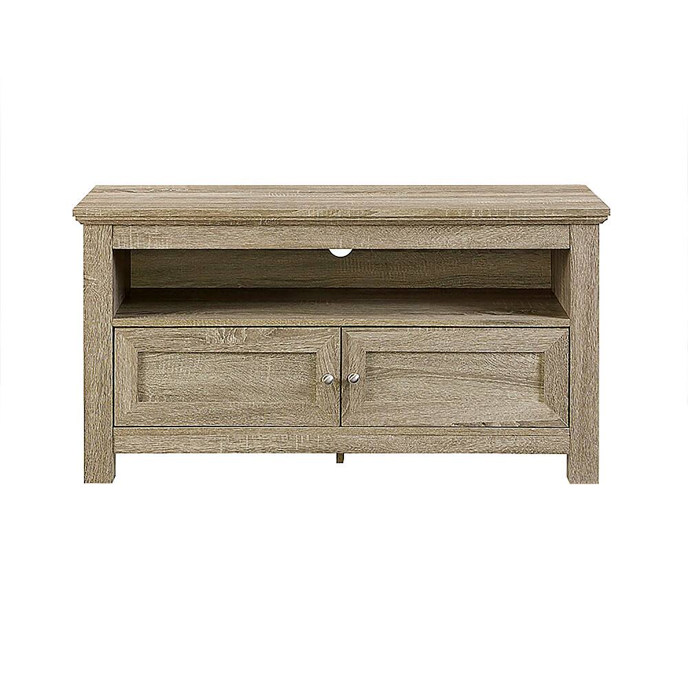 Front. Walker Edison - Sound Bar TV Stand for Most Flat-Panel TV's up to 48" - Driftwood.