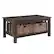Angle. Walker Edison - Coffee Table with wicker storage baskets - Espresso.