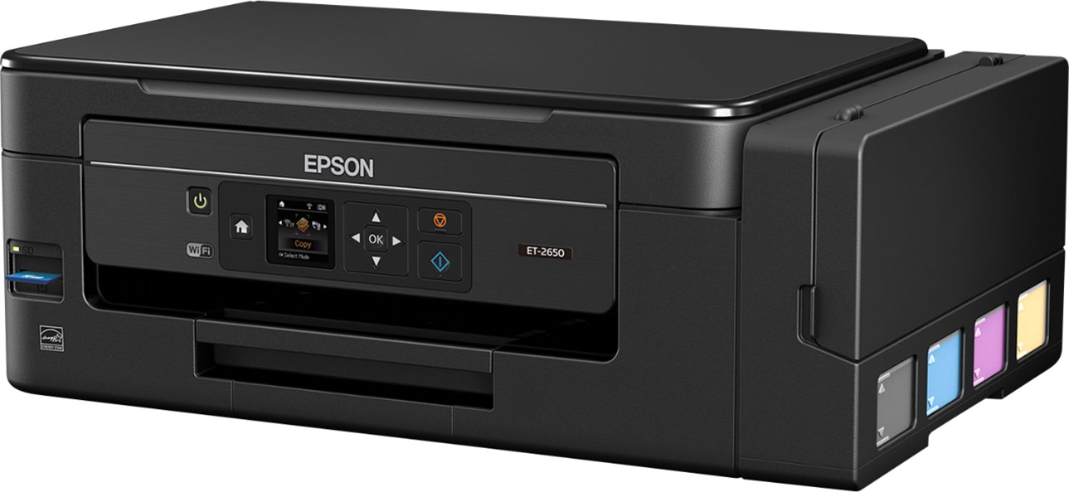 deadline Udled implicitte Best Buy: Epson Expression EcoTank ET-2650 Wireless All-In-One Printer  Black C11CF47201