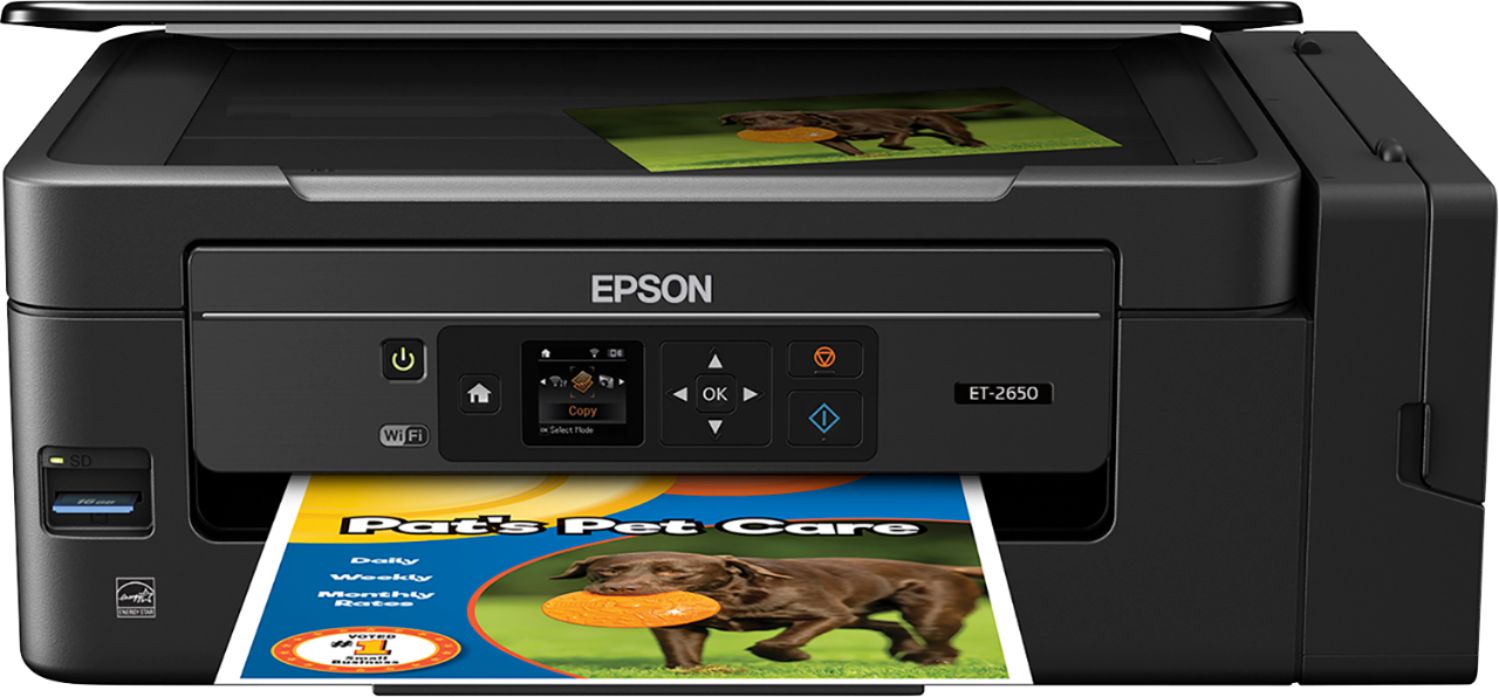 Buy: EcoTank ET-2650 Wireless Printer Black C11CF47201
