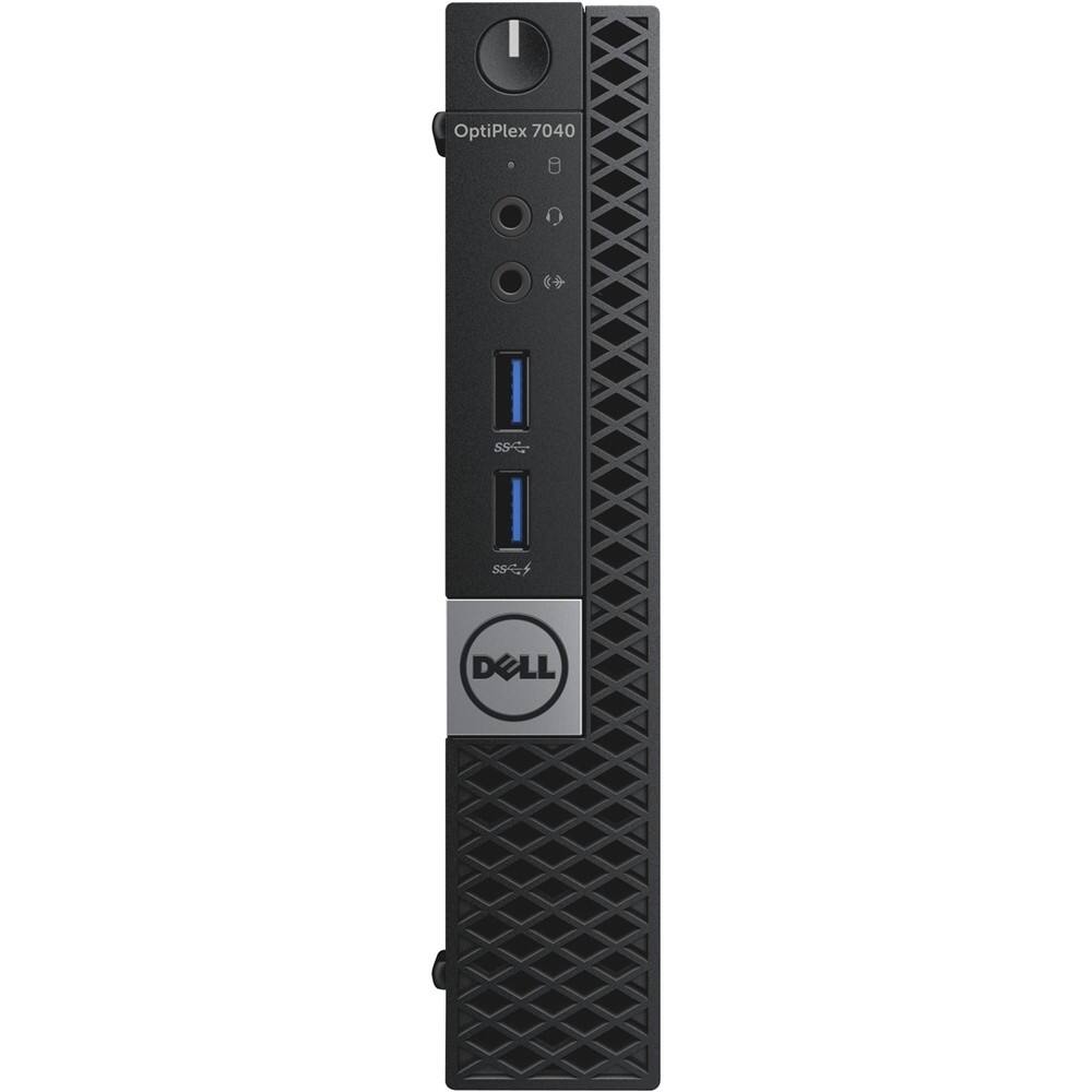 Front. Dell - OptiPlex Desktop - Intel Core i7 - 8GB Memory - 256GB Solid State Drive - Black.