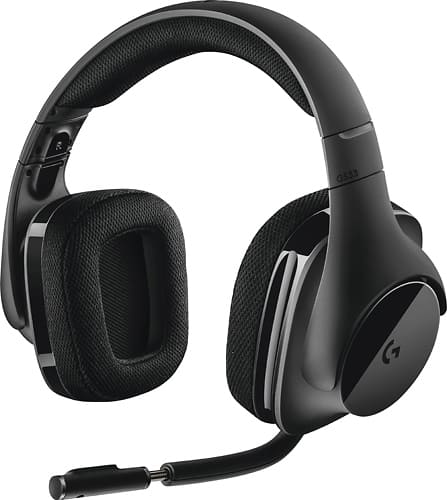 UPC 097855127518 product image for Logitech - G533 Wireless Over-the-Ear Headphones - Black | upcitemdb.com