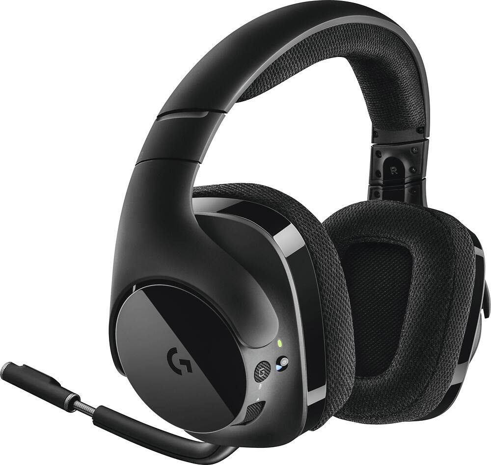 Alt View 11. Logitech - G533 Wireless Over-the-Ear Headphones - Black.