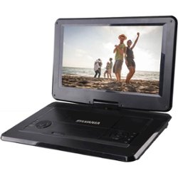 Sylvania - 15.6" Widescreen Portable DVD Player with Swivel Screen - Black - Front_Zoom