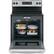 Alt View 2. GE - 5.3 Cu. Ft. Freestanding Electric Range with Self-cleaning - Stainless Steel.