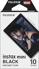 Angle. Fujifilm - instax mini Black Instant Film - Black.