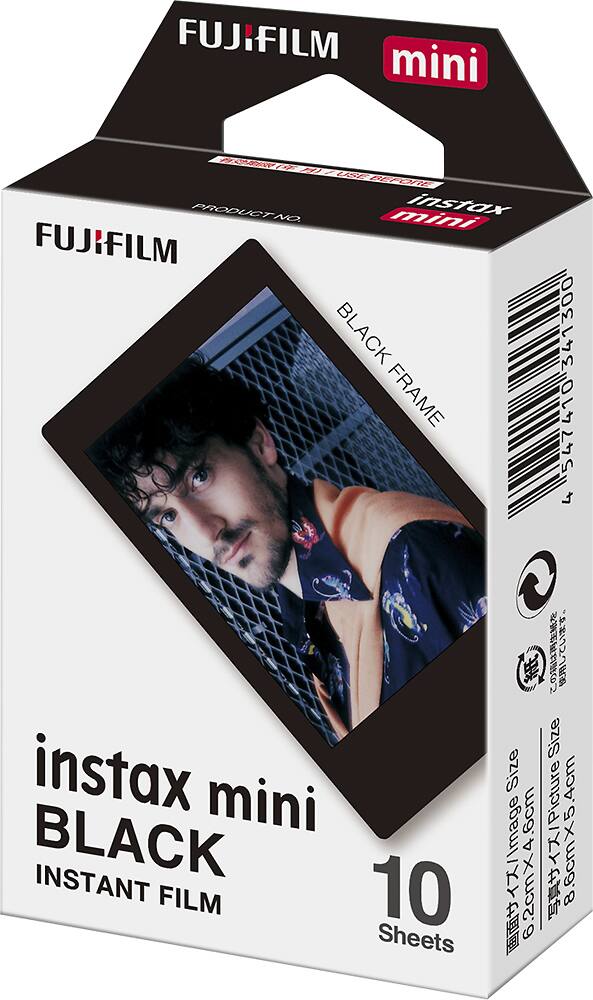 Left. Fujifilm - instax mini Black Instant Film - Black.