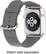 Left. Trident - Leather Watch Strap for Apple Watch 38mm - Light gray.
