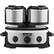 Front. Crock-Pot - Swing and Serve 6.5-Quart Slow Cooker - Brushed Stainless Steel.