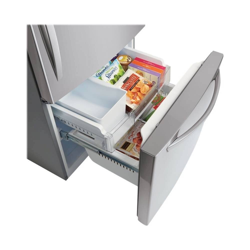 Best Buy LG 22.1 Cu. Ft. BottomFreezer Refrigerator Stainless Steel