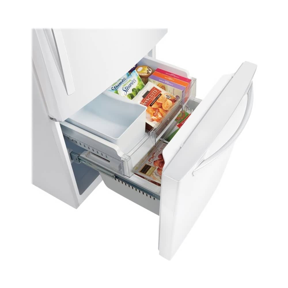 Best Buy LG 22.1 Cu. Ft. BottomFreezer Refrigerator White LDCS22220W