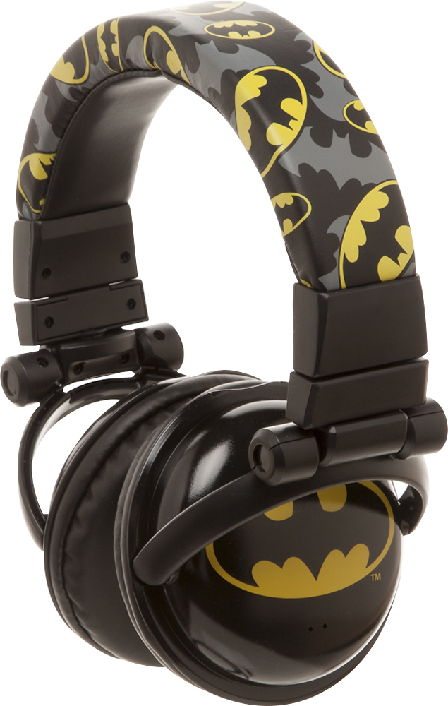 DC Comics BATMAN Over-the-Ear Headphones Black 190371443381 - Best Buy